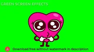 Emoji Heart Green Screen so cute 7 - Green Screen Effects