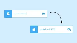 Password Show Hide Button in HTML CSS & JavaScript