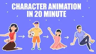 4 Character Animation in 20 Minute - After Effects | Beginner Tutorials