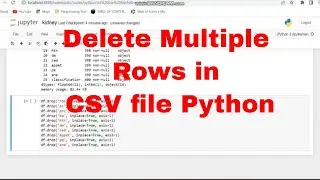 How to delete multiple rows from csv files python / Python code drop multiple rows