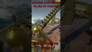 SINKING EXPLOITERS IN SEA OF THIEVES! | #shorts #seaofthieves