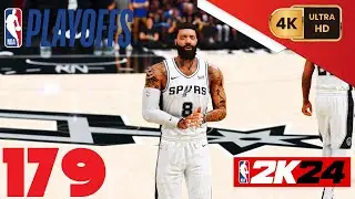 NBA 2K24 {My Career} [PC] (4K) EP179 {Playoffs: West Semis} Game 2 =Mavs @ Spurs=
