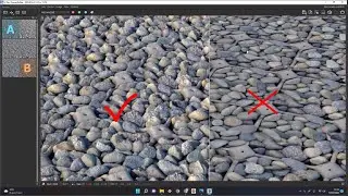 Tutorial material displacement map Vray | Free download texture pebble pavment