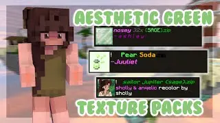 aesthetic green packs for bedwars | doubles bedwars commentary