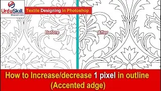 How to increase/Decrease 1 pixel in Adobe Photoshop? | Textile Tutorial