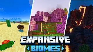 NUEVOS BIOMAS para MINECRAFT BEDROCK 1.21 ► EXPANSIVE BIOMES ADDON