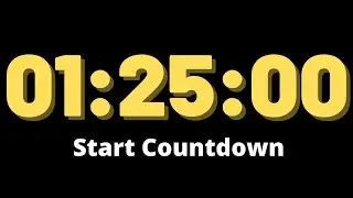 1 Hour 25 Minutes Timer - Countdown Timer 85 Minutes - Timer Alarm