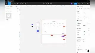 Designing an interactive calender in figma