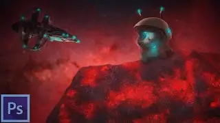 BELY ASH in a SPACE PHOTO MANIPULATION Photoshop Tutorial