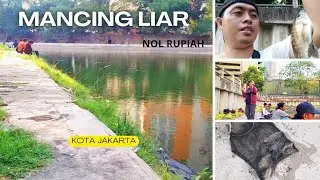 Mancing Liar Nol Rupiah di Jakarta || Sore Hari Banyak Babon Ikan Nila