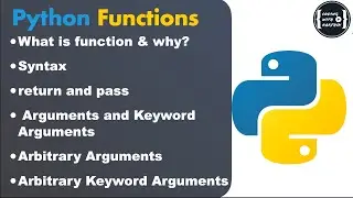 Python Functions | what & why |  Arbitrary argument|Keyword Argument| Session 13 | CodingWithKarthik