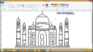 Tajmahal in ms paint, Paint mai Tajmahal kaise banaye, Master Learning