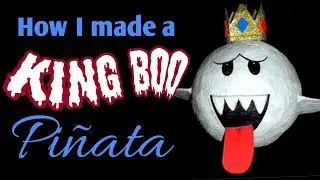 How I made a King Boo pinata