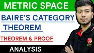 Baire's Category Theorem | Metric Space | Theorem & Proof . Super Imp 📘