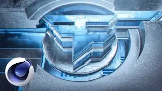 Cinema 4D Abstract BOOLED LOGO Render Tutorial!