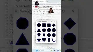 Python OpenCV contour function Approximation and convex Hull. 