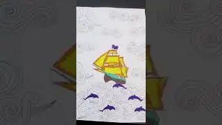 Doodles Mini Coloring pad | Vintage Ship | video 5 | 