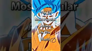 Top 10 most Popular Anime In The World #shorts #anime