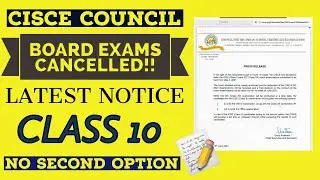 ICSE CLASS 10 BOARD EXAMINATIONS CANCELLED I ISC CLASS 11 ADMISSIONS I ISC CLASS 12 BOARD EXAMS NEWS