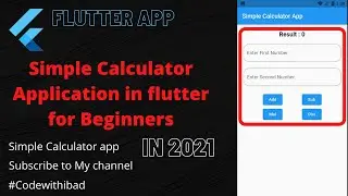 How to Make Simple Calculator in Flutter  || Calculator app in flutter [2021]