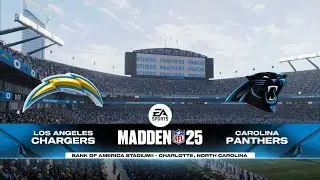 Chargers vs Panthers Week 2 Simulation (Madden 25 PS5)