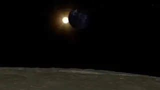 Eclipse Lunar Total visto a partir da Lua