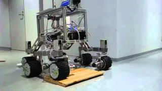 6 wheel Rocker-Bogie robot test run