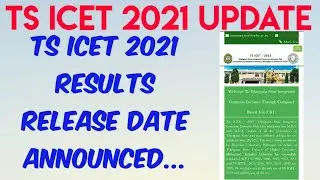 Ts icet 2021 results date announced 🤩