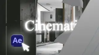 cinematic simple animation scene in After Effects
