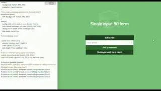 Style input Subscribe Email form 3D CSS3 + HTML5