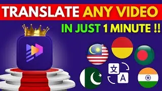 How To Translate Any Video into Any Language using AI | Hindi, Tamil, Urdu, Bangla, Malay...😲