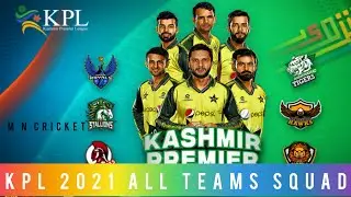 KPL 2021 All Teams Final Squad | Kashmir premier league all Teams Squad | 