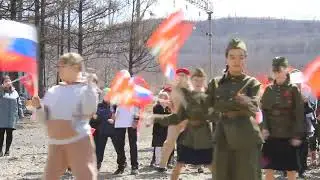 Флешмоб посвященный празднованию 78-ой годовщины Победы в Великой Отечественной войне.