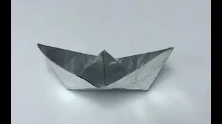 how to make aluminum foil boat for kids