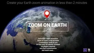 Zoom on Earth suite - After Effects template