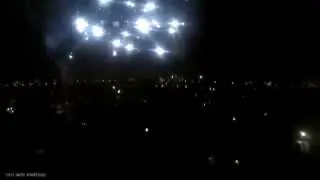 Firework in Oostakker (Ghent Belgium) filmed with drone.