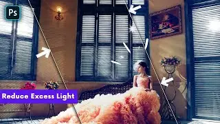 How to Reduce Excess Light in Your Photo and Add Vignette levels filter in Photoshop