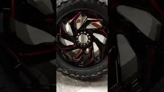 Fuel Reaction 20x10 -18 Gloss black and Red. Toyo MT 35 12.50 20.