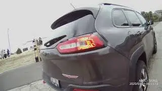 Man tries to run over peaceful abolitionist with deadly weapon.