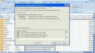 Excel 2007: Distribute 1 cell across multiple cells