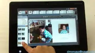 태블릿 멀티터치 포토북 편집프로그램 (맥스페이퍼)