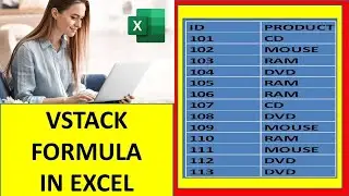 Vstack formula in excel | 
