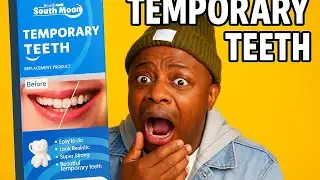 I tried a $5 temporary tooth repair kit… pray for me 😭🔥🦷