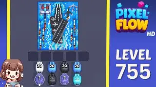 Pixel Flow Level 755 Solution Walkthrough