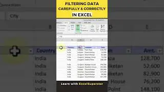 Filtering Data Correctly in Excel | 