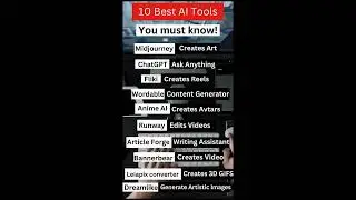 10 Best AI Tools | Dezlearn #shorts