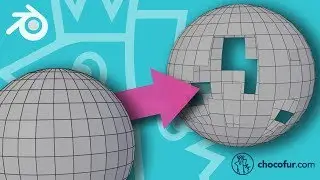 Blender 2.8 Beginner Tutorial PART 14: Deleting and Merging Meshes