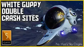 No Man's Sky Origins - White Guppy Exotic Double Crash Sites - Finding Exotic Ships in No Sky 2020