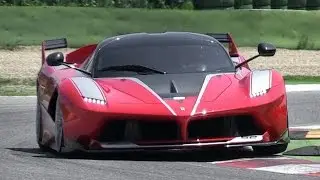 1050bhp Ferrari FXX K Sound In Action at Imola Circuit