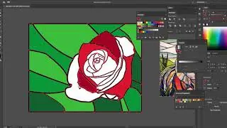 How to Create a Stained Glass Effect in Adobe Illustrator.
